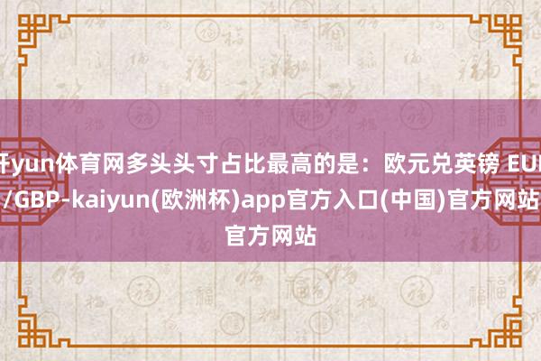 开yun体育网多头头寸占比最高的是：欧元兑英镑 EUR/GB